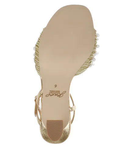 Jewel Badgley Mischka Fanny Ankle Strap Sandal In Gold