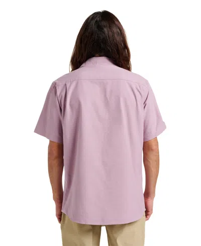 Quiksilver Men's Shoreline Classic Short Sleeve Shirt In Purple