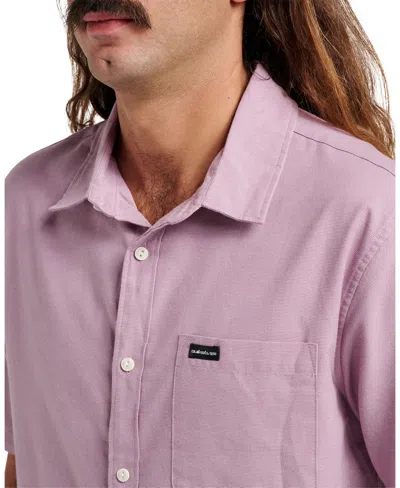 Quiksilver Men's Shoreline Classic Short Sleeve Shirt In Purple