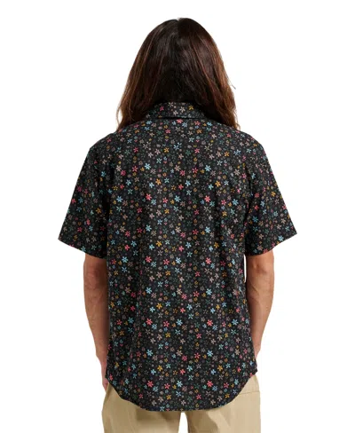 Quiksilver Ditsy Mini Classic Floral Short Sleeve Cotton Button-up Shirt In Multi