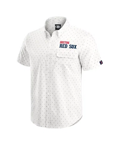 Fanatics Darius Rucker Collection By  Men's Cream Boston Red Sox Printed Button-down Shirt In White