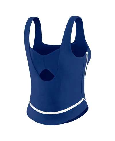 Wear By Erin Andrews Women's Royal Chicago Cubs Square Neck Tank Top