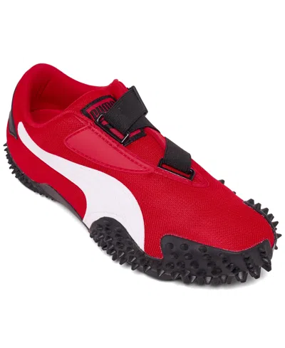 Puma Womens Mostro Og Panelled Low-top Woven Trainers For All Time Red Silver In Red