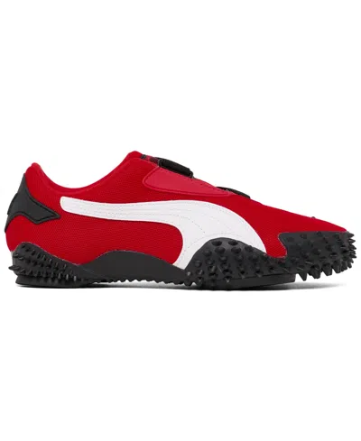 Puma Womens Mostro Og Panelled Low-top Woven Trainers For All Time Red Silver In Red