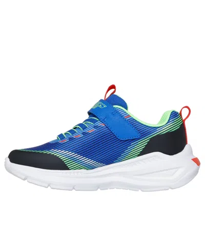 Skechers Little Kids S-lights: Tri-namics 2.0 Light-up Fastening Strap Closure Casual Sneakers From Finish Li