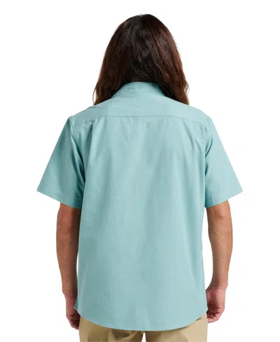 Quiksilver Men's Shoreline Classic Short Sleeve Shirt In Blue