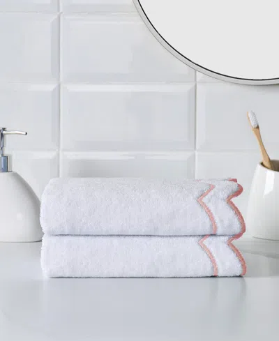 Peri Home Scallop Cotton Hand Towel, 27" X 16"