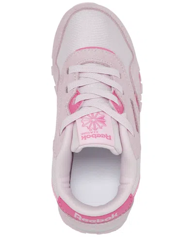 Reebok Toddler Girls Classic Nylon Stretch Lace Casual Sneakers From Finish Line In Pink
