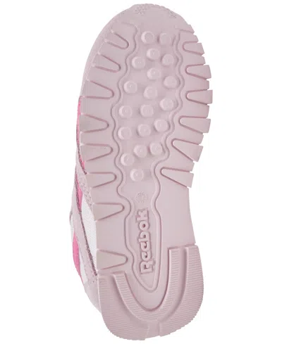 Reebok Toddler Girls Classic Nylon Stretch Lace Casual Sneakers From Finish Line In Pink