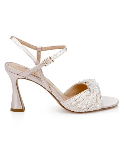 Jewel Badgley Mischka Fanny Ankle Strap Sandal In Gold