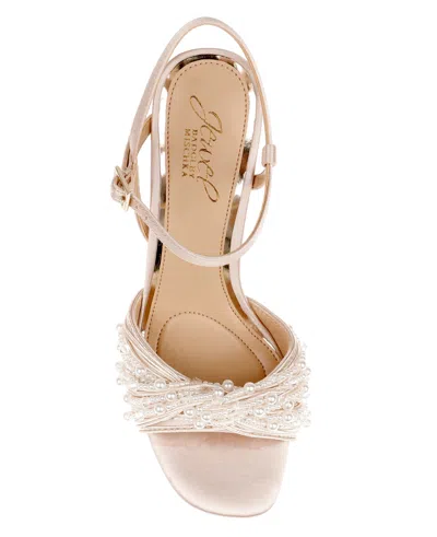 Jewel Badgley Mischka Fanny Ankle Strap Sandal In Gold