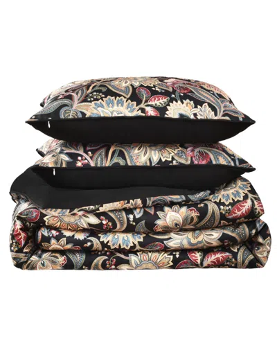 Royal Court Calabria Jacobean 3-pc. Comforter Set, Full/queen In Black