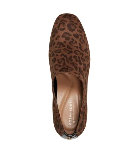 Easy Spirit Women's Eflex Denisa Block Heel Slip-on Dress Pumps In Brown