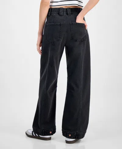 Tinseltown Juniors' Wide Barrel-leg Jeans In Multi