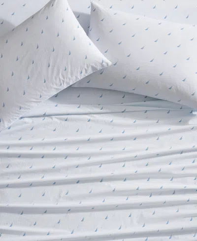 Nautica Printed 200-thread Count Cotton Percale 3-pc. Sheet Set, Twin