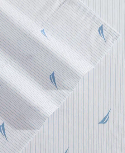 Nautica Printed 200-thread Count Cotton Percale 3-pc. Sheet Set, Twin