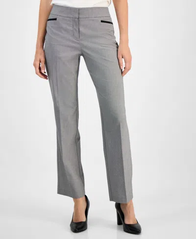 Kasper Women's L-pocket Gingham-print Pants, Regular & Petite