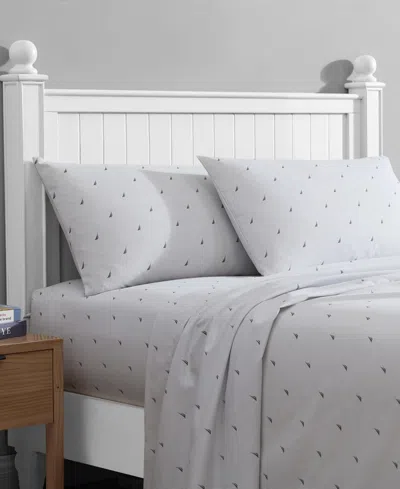Nautica Printed Washed Microfiber 3-pc. Sheet Set, Twin Xl