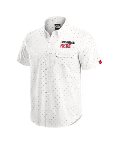Fanatics Darius Rucker Collection By  Men's Cream Cincinnati Reds Printed Button-down Shirt