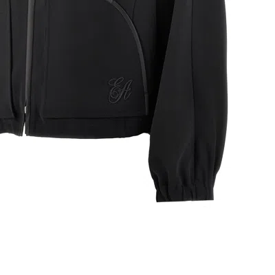 Emporio Armani Techno Cady Blouson With Logo Embroidery