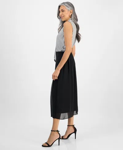 Kasper Women's Pleated Pull-on Skirt, Regular & Petite
