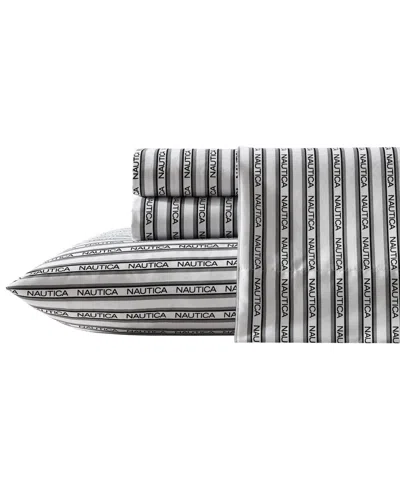 Nautica Closeout!  Printed Cooling Microfiber 3-pc. Sheet Set, Twin Xl