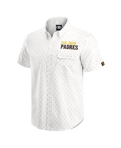 Fanatics Darius Rucker Collection By  Men's Cream San Diego Padres Printed Button-down Shirt In Multi