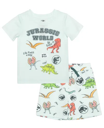 Jurassic Park Toddler Boys 2-piece Crewneck T-shirt And Short Set In Green