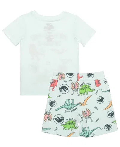 Jurassic Park Toddler Boys 2-piece Crewneck T-shirt And Short Set In Green