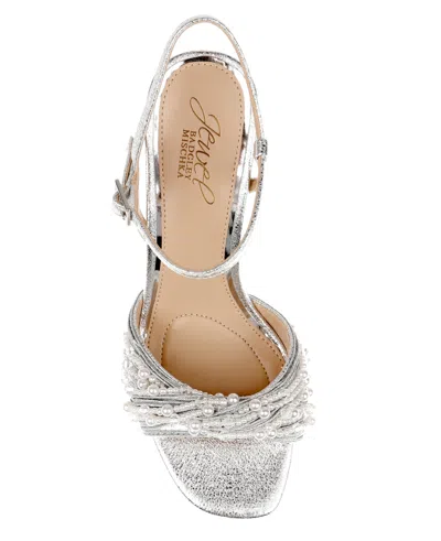 Jewel Badgley Mischka Women's Fanny Dress Sandals In Silver