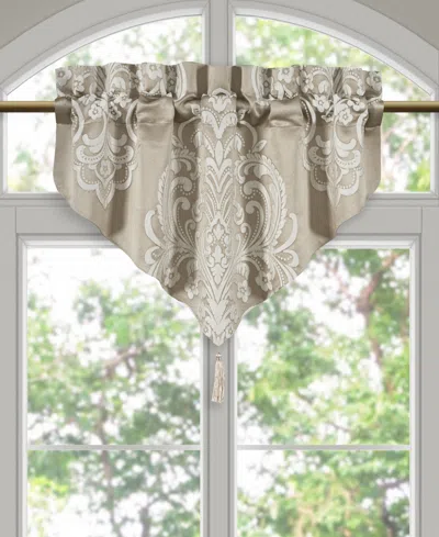 Royal Court Potenza Window Ascot Valance, 40" X 21" In Neutral
