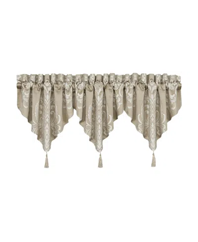 Royal Court Potenza Window Ascot Valance, 40" X 21" In Neutral