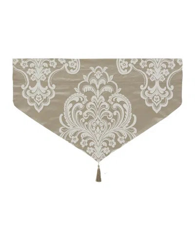 Royal Court Potenza Window Ascot Valance, 40" X 21" In Neutral