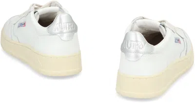 Autry Medalist Leather Low-top Sneakers In White