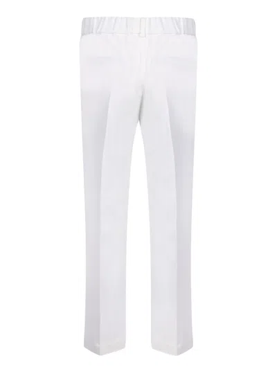 Brunello Cucinelli Cady Cropped Trousers In White
