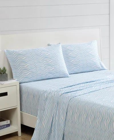 Nautica Printed Cooling Microfiber 3-pc. Sheet Set, Twin Xl