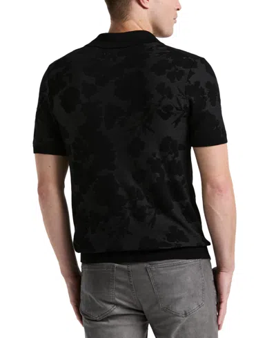 Perry Ellis Men's Floral Jacquard Polo Shirt