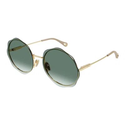 Chloé Eyewear Honore Sunglasses In Gold