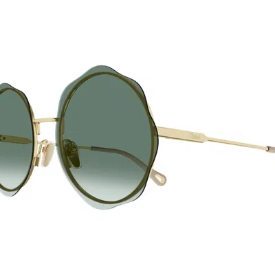 Chloé Eyewear Honore Sunglasses In Gold