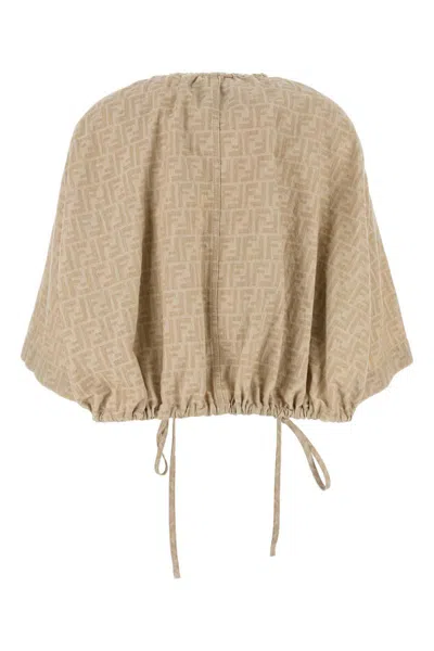 Fendi Jackets And Vests In Neutral
