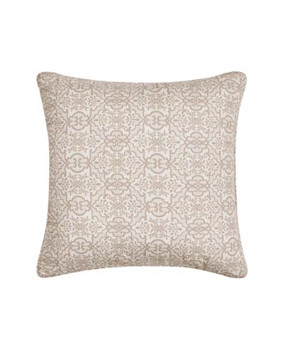 Royal Court Rosewood Evergreen Square Decorative Pillow, 16" X 16"