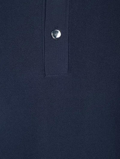 Jacquemus Short Sleeve Knit Polo With Classic Collar In Blue
