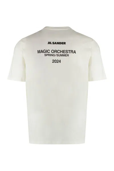 Jil Sander Crewneck Short-sleeved T-shirt In Neutral