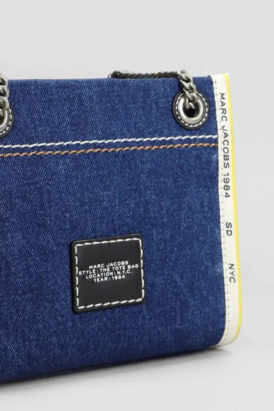 Marc Jacobs The Denim Chain Crossbody Tote Crossbody Bags In Blue