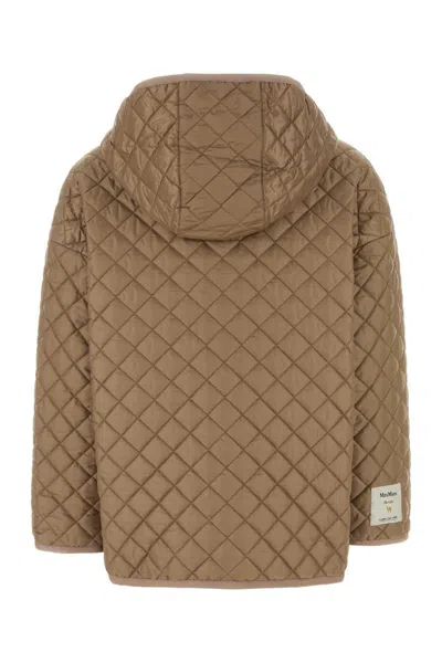 Max Mara The Cube Camel Polyester Leo Reversible Jacket