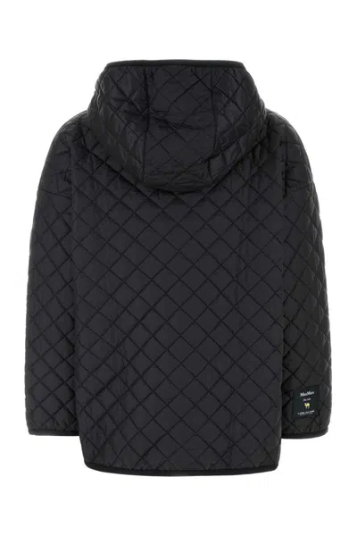 Max Mara The Cube Hooded Jacket With Quilted Pattern