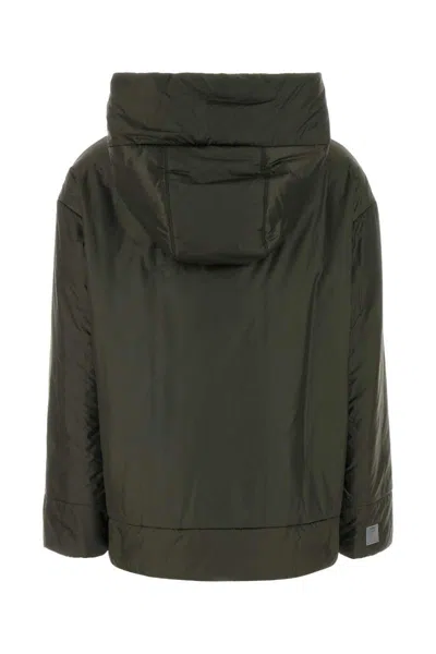 Max Mara The Cube Olive Green Polyester Daria Padded Jacket In Green
