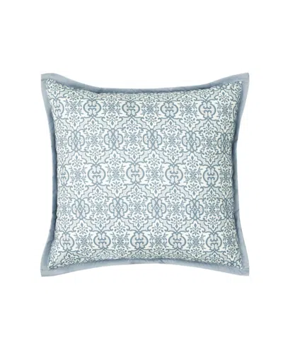 Royal Court Evergreen Quilted Square Decorative Pillow, 16" X 16"