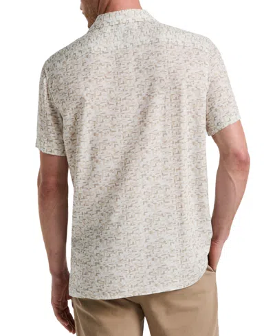 Perry Ellis Men's Regular-fit Brushstroke Shirt In White