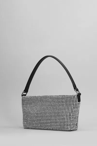 Self-portrait Diamante Small Hand Bag In Silver Glass